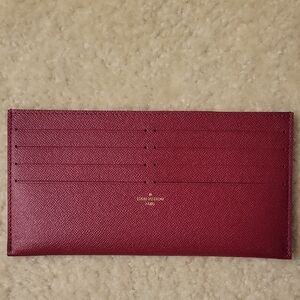 Louis Vuitton Burgundy Card Wallet